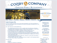 Tablet Screenshot of cozbycpa.com